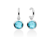 Orecchini Miluna Donna LA GEMMA DEL CIELO in Argento Topazio ERD2567 - ERD2567
